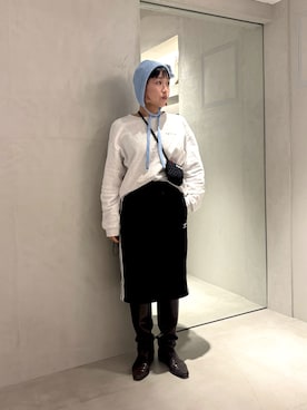 「OVERRIDE（オーバーライド）のアイテム」を使った、akiさん（レディース・156cm）の春コーディネート