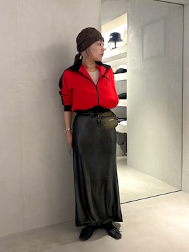 「OVERRIDE（オーバーライド）のアイテム」を使った、akiさん（レディース・156cm）の冬コーディネート