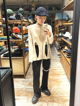 「BASERANGE（ベースレンジ）のアイテム」を使った、akiさん（レディース・156cm）の秋コーディネート