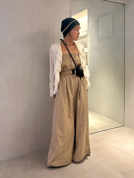 「アイテム（帽子）」を使った、akiさん（レディース・156cm）の秋コーディネート
