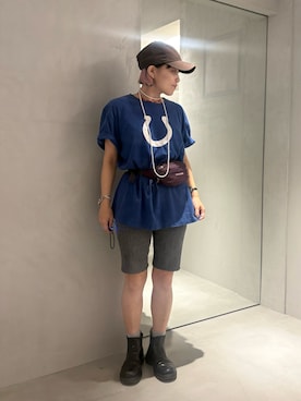 「ドクターマーチン」｜akiさん（レディース・156cm）の夏コーディネート