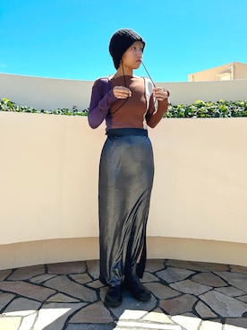 「BASERANGE（ベースレンジ）のアイテム」を使った、akiさん（レディース・156cm）の秋コーディネート