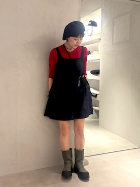 「OVERRIDE（オーバーライド）のアイテム」を使った、akiさん（レディース・156cm）の夏コーディネート