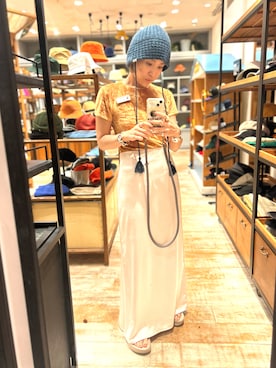 「BASERANGE（ベースレンジ）のアイテム」を使った、akiさん（レディース・156cm）の夏コーディネート