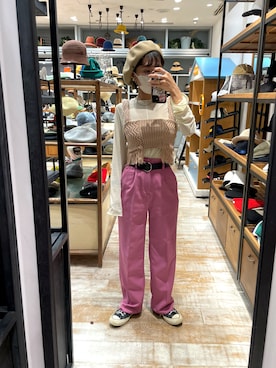 「arth」｜「アイテム（スラックス）」を使った、akiさん（レディース・156cm）の夏コーディネート