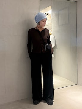 「arth（アース）のアイテム（帽子）」を使った、akiさん（レディース・156cm）の秋コーディネート