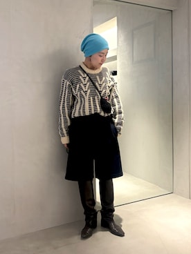 「arth（アース）のアイテム」を使った、akiさん（レディース・156cm）の冬コーディネート