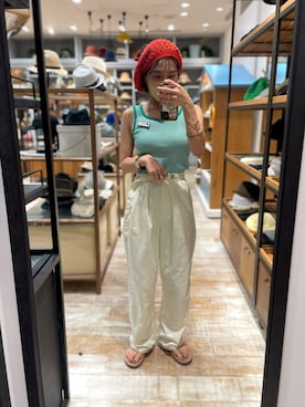 「arth」｜「アイテム（ハンチング/ベレー帽）」を使った、akiさん（レディース・156cm）の夏コーディネート