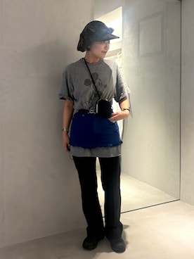 「アイテム（キャスケット）」を使った、akiさん（レディース・156cm）の夏コーディネート