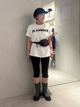 「アイテム（キャスケット）」を使った、akiさん（レディース・156cm）の夏コーディネート