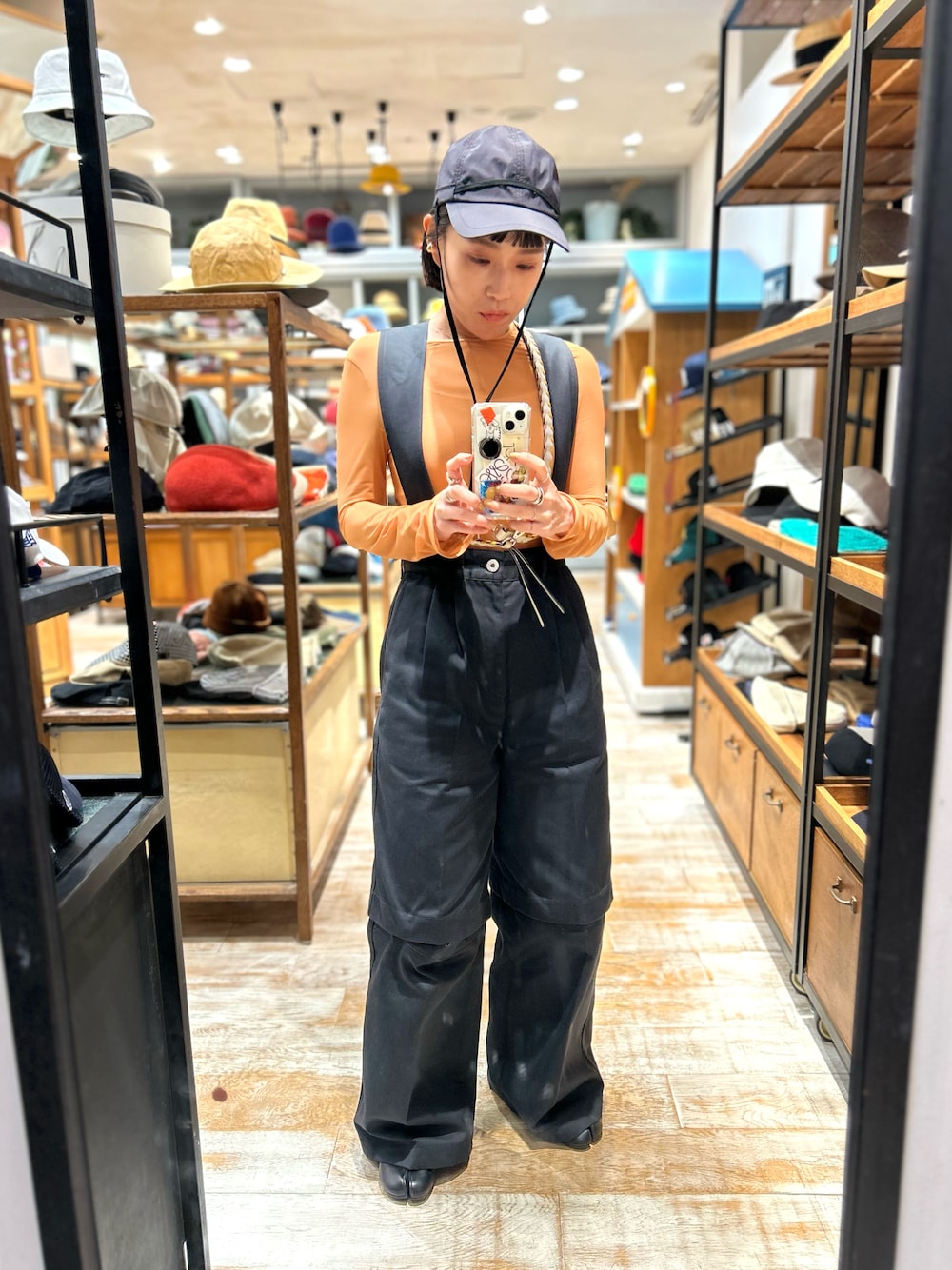 KIDILL×Dickiesサスペンダー付きハーフパンツ ブラック N.HOOLYWOOD - × Dickies HALF PANTS （BLACK