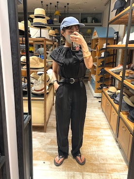 「arth」｜「アイテム（スラックス）」を使った、akiさん（レディース・156cm）の夏コーディネート