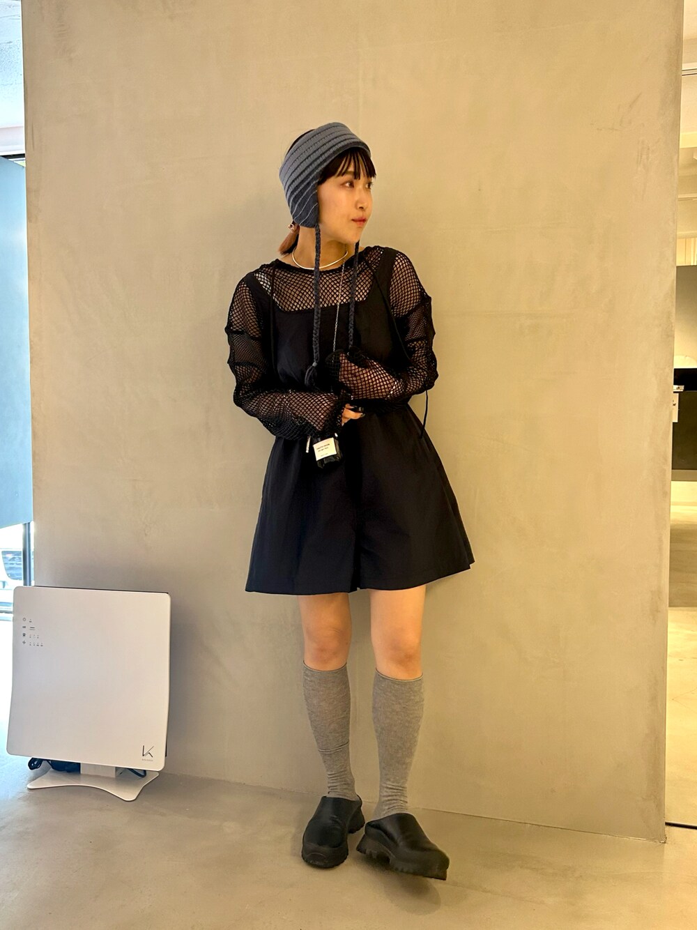 HANNE シャツショートロンパース HANNE（アン）の「ショートタンクロンパース（タンクトップ