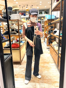 「BASERANGE（ベースレンジ）のアイテム」を使った、akiさん（レディース・156cm）の春コーディネート