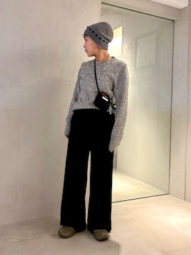 「HOKA（ホカ）のアイテム」を使った、akiさん（レディース・156cm）の冬コーディネート