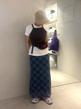 「KEEN（キーン）のアイテム」を使った、akiさん（レディース・156cm）の夏コーディネート