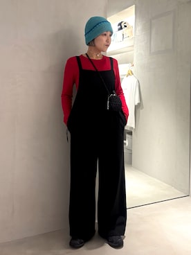 「OVERRIDE（オーバーライド）のアイテム」を使った、akiさん（レディース・156cm）の秋コーディネート