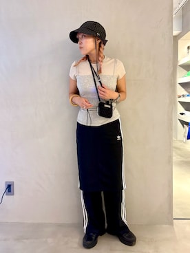 「アイテム（キャミソール）」を使った、akiさん（レディース・156cm）の夏コーディネート