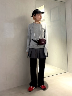 「アイテム（帽子）」を使った、akiさん（レディース・156cm）の秋コーディネート