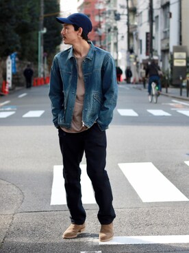 「nonnative（ノンネイティブ）のアイテム（ジャケット/アウター）」を使った、k.yさん（メンズ・173cm）の冬コーディネート