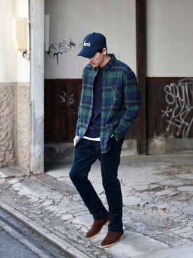 「nonnative（ノンネイティブ）のアイテム（ジャケット/アウター）」を使った、k.yさん（メンズ・173cm）の冬コーディネート