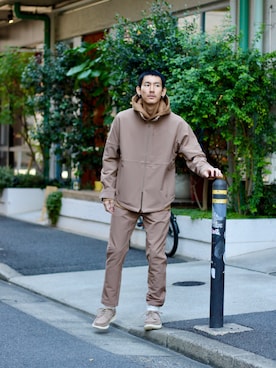 「canterbury（カンタベリー）のアイテム（ジャケット/アウター）」を使った、k.yさん（メンズ・173cm）の秋コーディネート