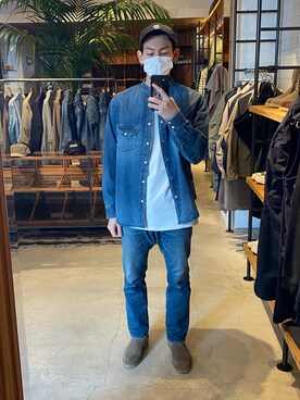 「nonnative（ノンネイティブ）のアイテム（ジャケット/アウター）」を使った、k.yさん（メンズ・173cm）の冬コーディネート