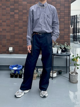「アイテム（シャツ/ブラウス）」を使った、大介さん（メンズ・175cm・40代）の秋コーディネート