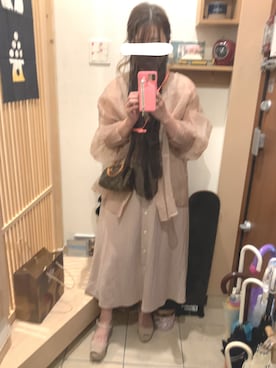 「RETRO GIRL（レトロガール）のアイテム（ワンピース/ドレス）」を使った、こたつんさん（レディース・158cm）の秋コーディネート