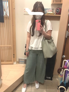 「BASE（ベース）のアイテム」を使った、こたつんさん（レディース・158cm）の秋コーディネート