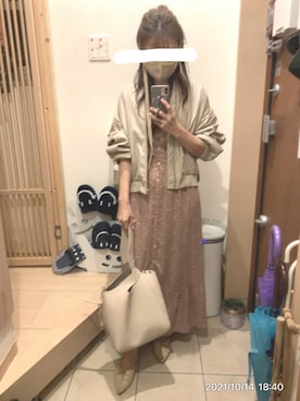 「VIS（ビス）のアイテム（ブルゾン）」を使った、こたつんさん（レディース・158cm）の秋コーディネート