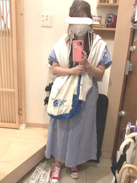 「emi+（エミプラス）のアイテム（オールインワン・サロペット）」を使った、こたつんさん（レディース・158cm）の秋コーディネート