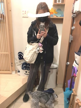 「ムートン」｜「アイテム（スリッポン）」を使った、こたつんさん（レディース・158cm）の秋コーディネート