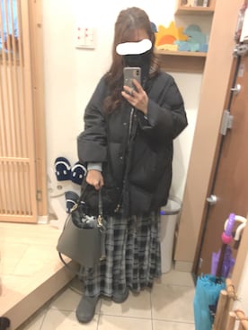 「水色」｜「アイテム（スリッポン）」を使った、こたつんさん（レディース・158cm）の冬コーディネート