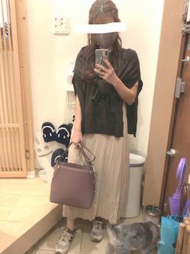 「くすみピンク」｜「アイテム（その他）」を使った、こたつんさん（レディース・158cm）の秋コーディネート