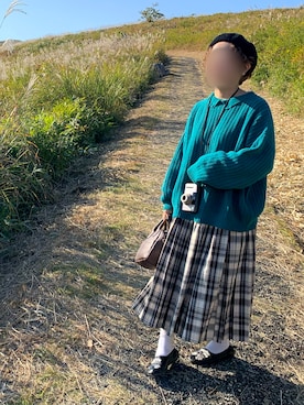 「古着女子」｜「アイテム（ハンチング/ベレー帽）」を使った、*yuki*さん（レディース・152cm）の秋コーディネート