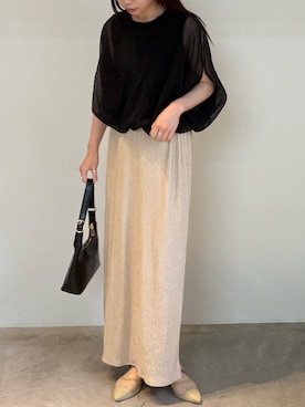 「select MOCA（セレクトモカ）のアイテム」を使った、ranさん（骨格ウェーブ・レディース・161cm）の春コーディネート
