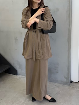 「アイテム（セットアップ）」を使った、ranさん（レディース・161cm）の秋コーディネート