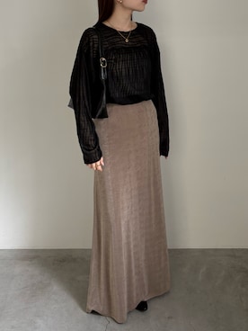 「select MOCA（セレクトモカ）のアイテム（スカート）」を使った、ranさん（レディース・161cm）の春コーディネート