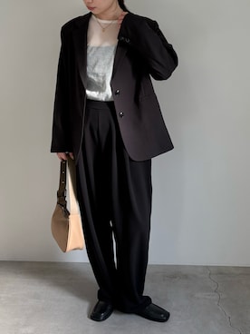 「select MOCA by son（セレクトモカバイソン）のアイテム（ジャケット/アウター）」を使った、ranさん（レディース・161cm）の春コーディネート