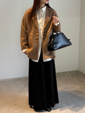 「select MOCA（セレクトモカ）のアイテム（スカート）」を使った、ranさん（レディース・161cm）の秋コーディネート