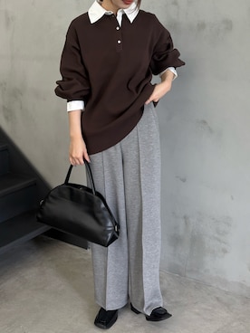 「select MOCA（セレクトモカ）のアイテム（ローファー）」を使った、ranさん（レディース・161cm）の秋コーディネート