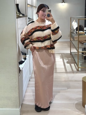 「アイテム（チョーカー）」を使った、yuu_yabeさん（レディース・168cm）の冬コーディネート