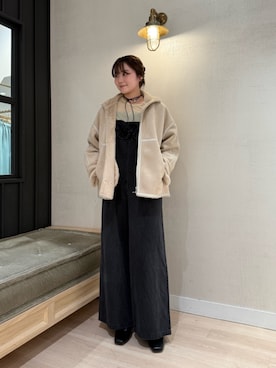 「アイテム（オールインワン・サロペット）」を使った、yuu_yabeさん（骨格ストレート・レディース・168cm）の秋コーディネート