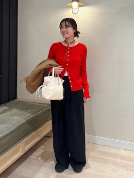 「アイテム（ピーコート）」を使った、yuu_yabeさん（レディース・168cm）の秋コーディネート