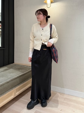 「アイテム（チョーカー）」を使った、yuu_yabeさん（レディース・168cm）の秋コーディネート