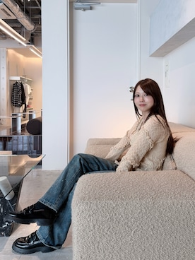 「KOBE LETTUCE（コウベレタス）のアイテム」を使った、saori.さん（レディース・150cm）の春コーディネート