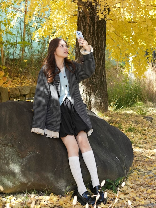 RACCOON BLENDED CARDIGAN V NECK SPADE（カーディガン/ボレロ