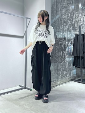 「HARE（ハレ）のアイテム」を使った、ねねさん（レディース・155cm）の夏コーディネート