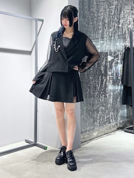 「アイテム（ジャケット/アウター）」を使った、ねねさん（レディース・155cm）の夏コーディネート